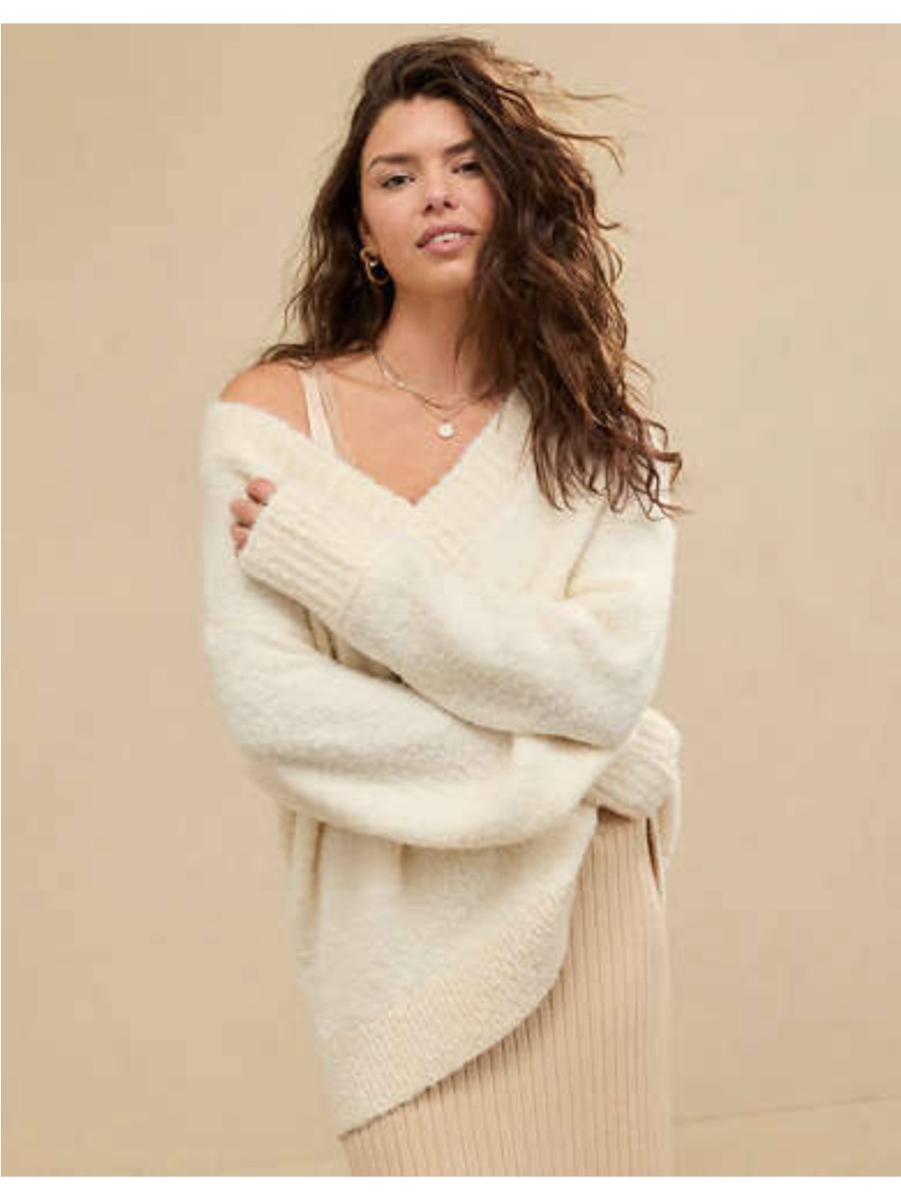 Aerie Teddy Boucle Sweater